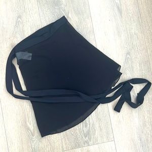 Black Ballet wrap Skirt